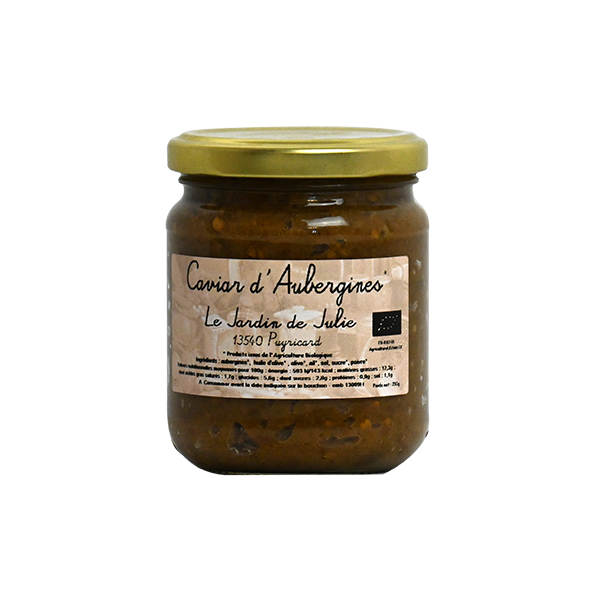 caviar d'aubergines bio -ebiodolivier13510Eguilles