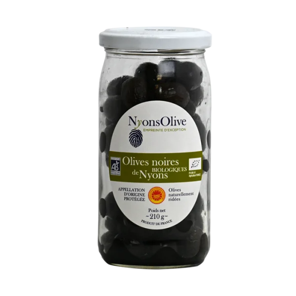 Olives noires de Nyons AOP - Bio - 210gr