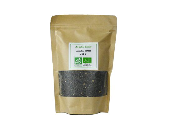 Lentilles vertes - Bio - 500gr