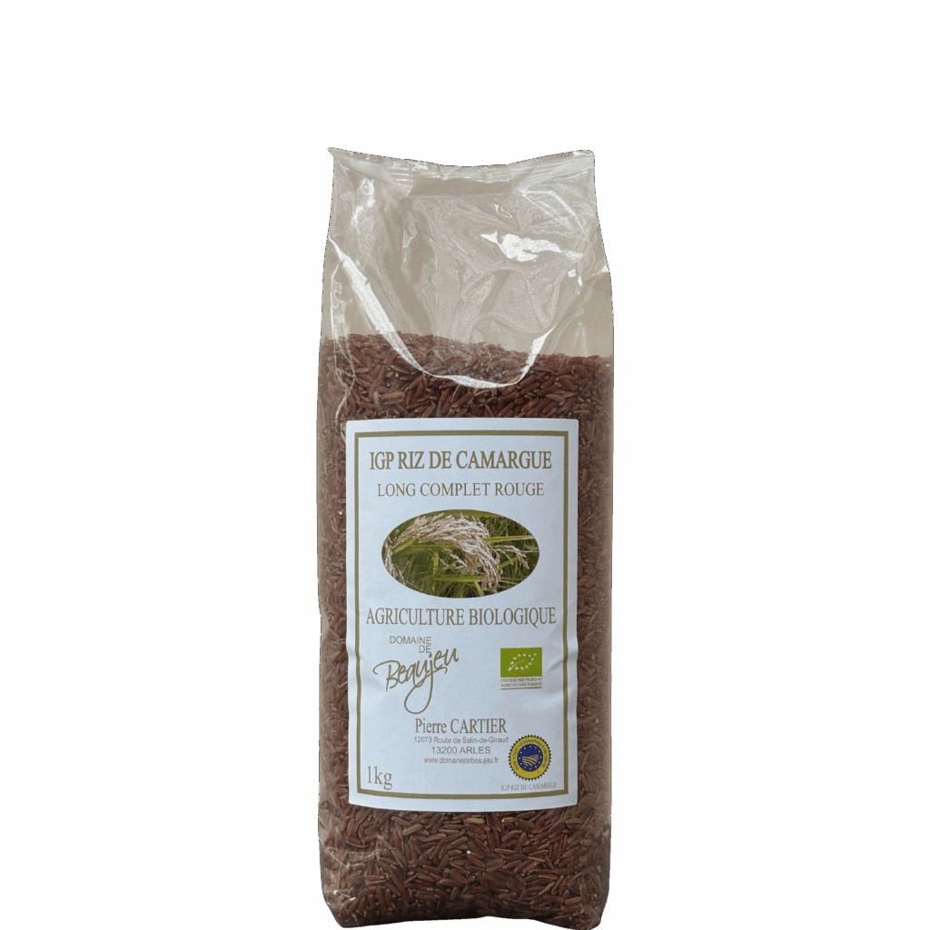 riz rouge long complet Camargue bio - le bio d'olivier