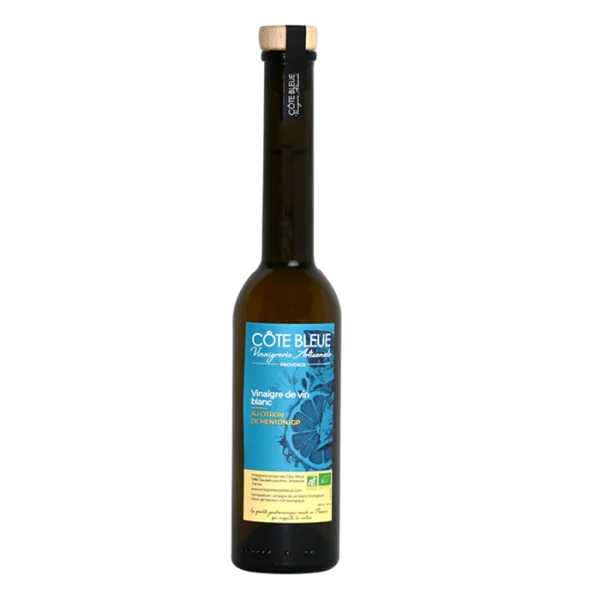 Vinaigre de vin blanc Bio au citron de Menton (IGP) - 250ml