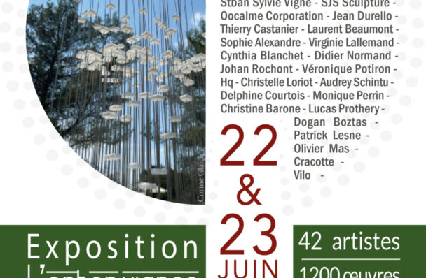 22 & 23 juin 2024 : Exposition “l’Art en vignes” 45 artistes, 1200 œuvres !